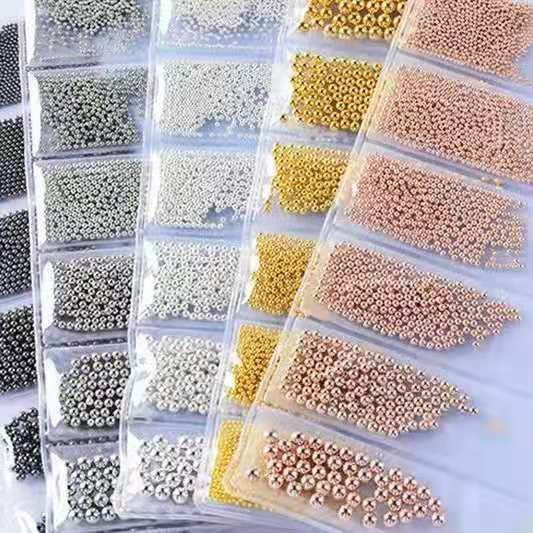 Nail art small steel balls, nail art diamond accessories, caviar fine beads, small steel balls, rose gold, factory direct sales details Picture