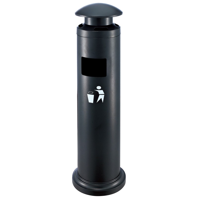 Sand-steel cigarette butt post detail image 1