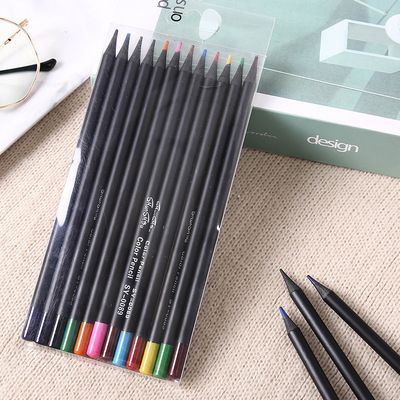 New 12-color colored pencils, doodling pencils, coloring brushes, art and painting, student stationery customization factory direct sales