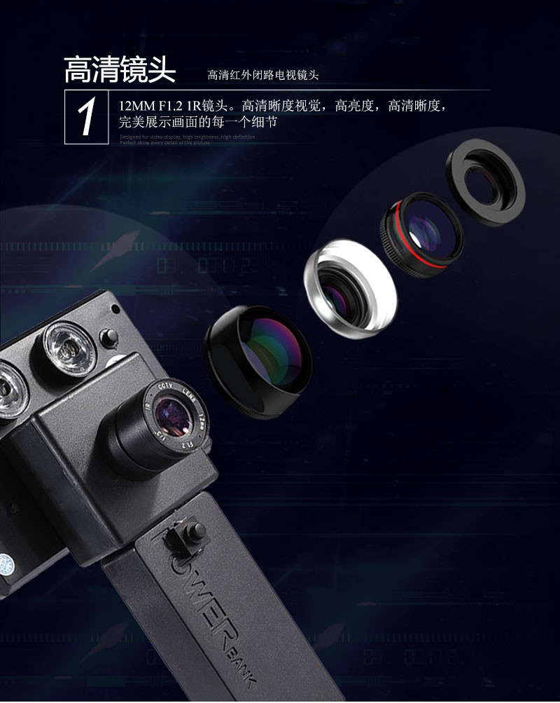 ZIYOUHU自由虎数码夜视仪TM-002手持式红外高清4.3英寸大屏多语言详情图3