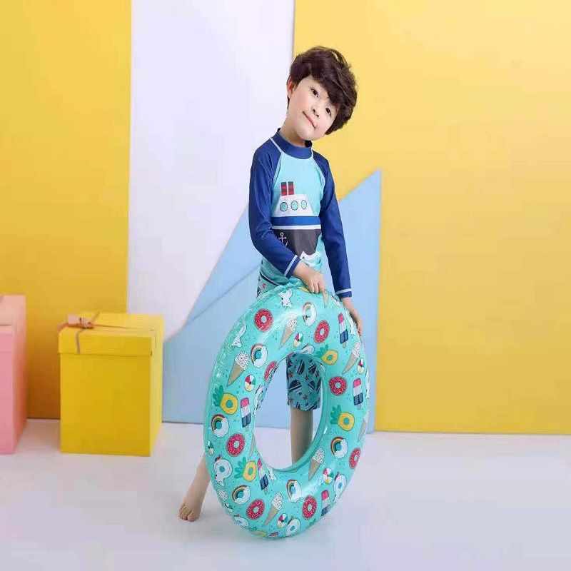 Thickened adult, male and female, children's rainbow adult swimming ring, fruit life buoy, baby float ring, inflatable armpit ring 9