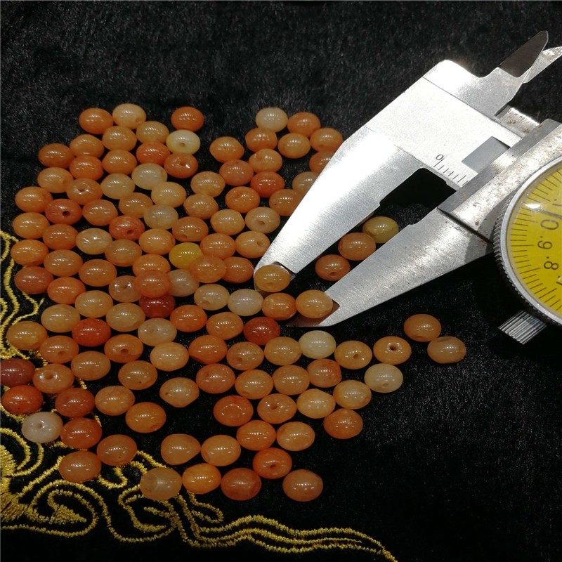 宝磊珠宝 天然玉石 黄色玉珠6mm详情图3