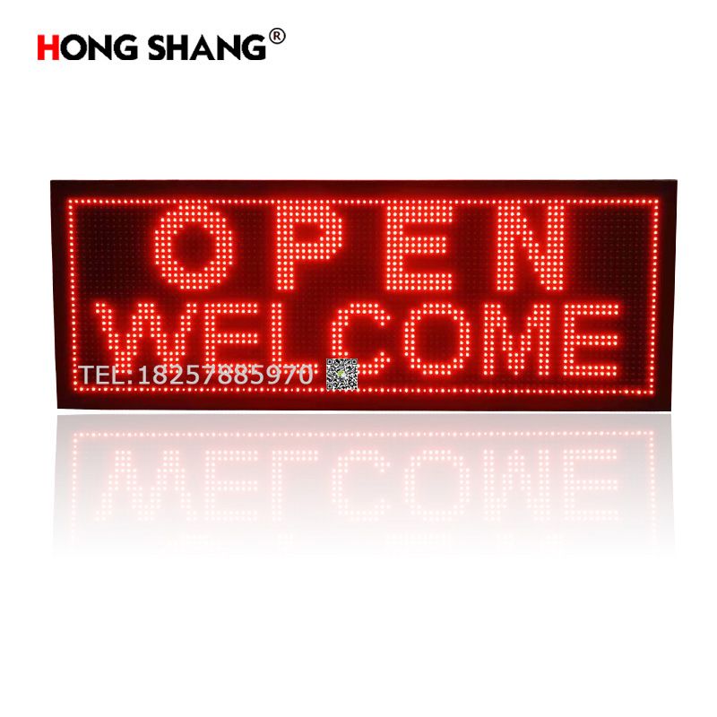 P10户外广告显示双面LED广告牌混色彩门头广告设计批发外贸热销品字幕显示屏世界文字