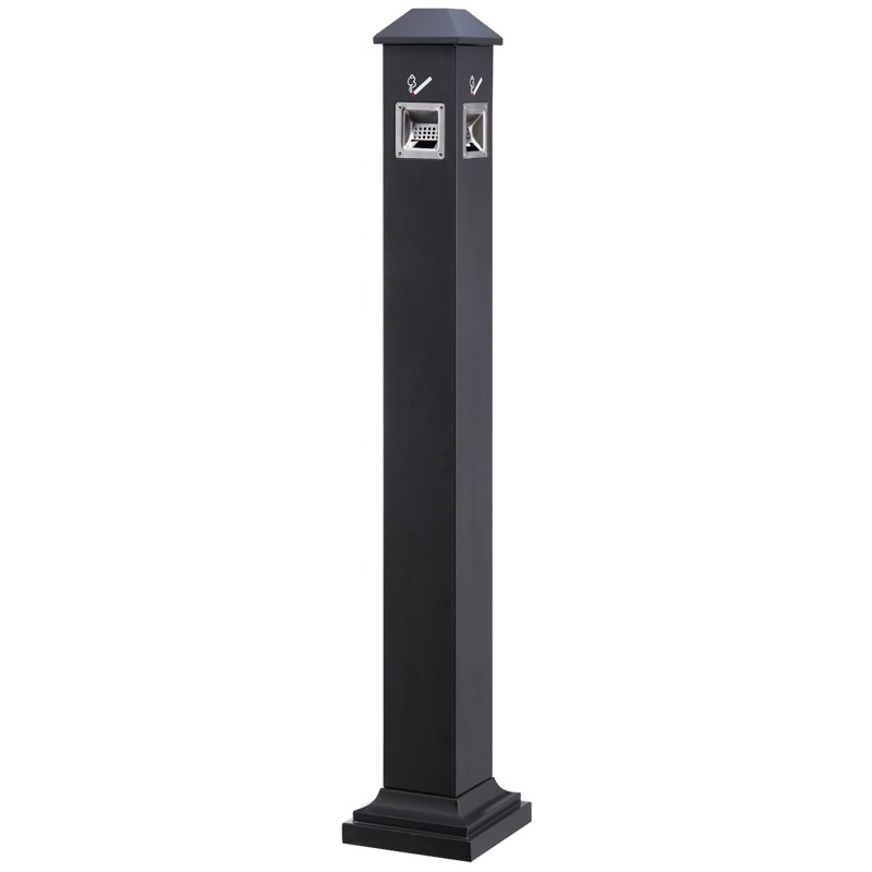 Sand-steel cigarette butt post detail image 6