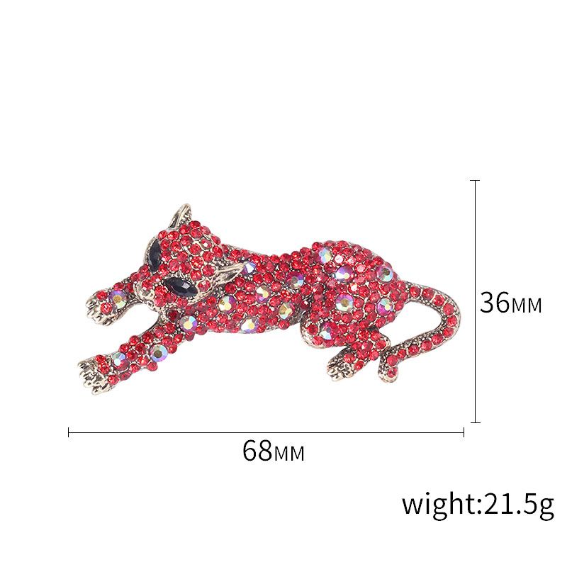 Manufacturers direct sales of foreign trade full of diamond leopard corsage clothing accessories