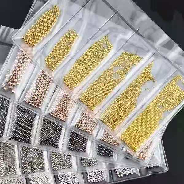 Nail art small steel balls, nail art diamond accessories, caviar fine beads, small steel balls, rose gold, factory direct sales Specification drawing