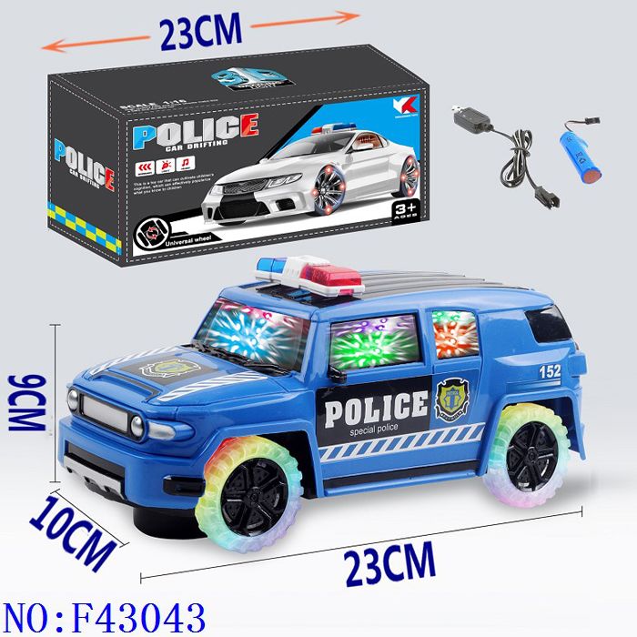  电动万向3D灯光车 车轮本彩灯光 新奇发光 电子玩具越野仿真车 跨境外贸批发 F43043