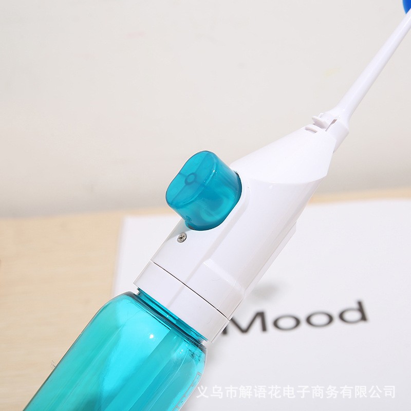 跨境便携式牙齿清洁洗白仪 手动牙齿清洁器冲牙器 蓝白洗牙器现货详情图3