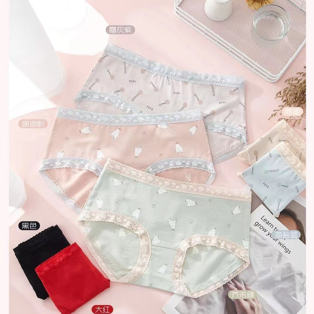 Yiwu good choice Lisi soft sweet girl fresh color soft refreshing girl small version underwear 3192