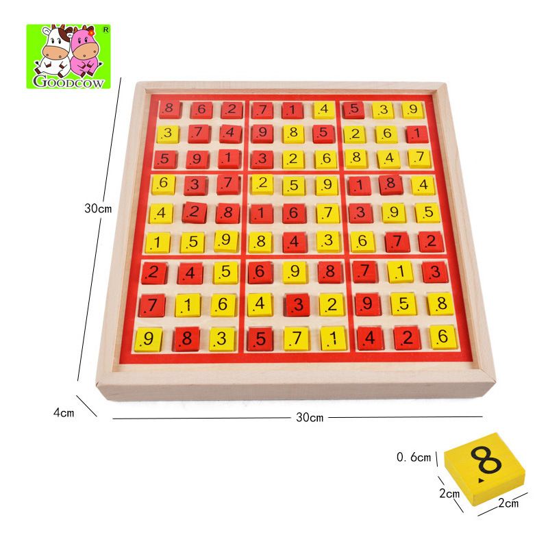 Children wooden sudoku multi-functional sudoku game Goku students logical thinking training educational toys wholesale