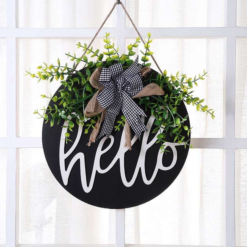 Simulated Flower and wood Sign Model 4