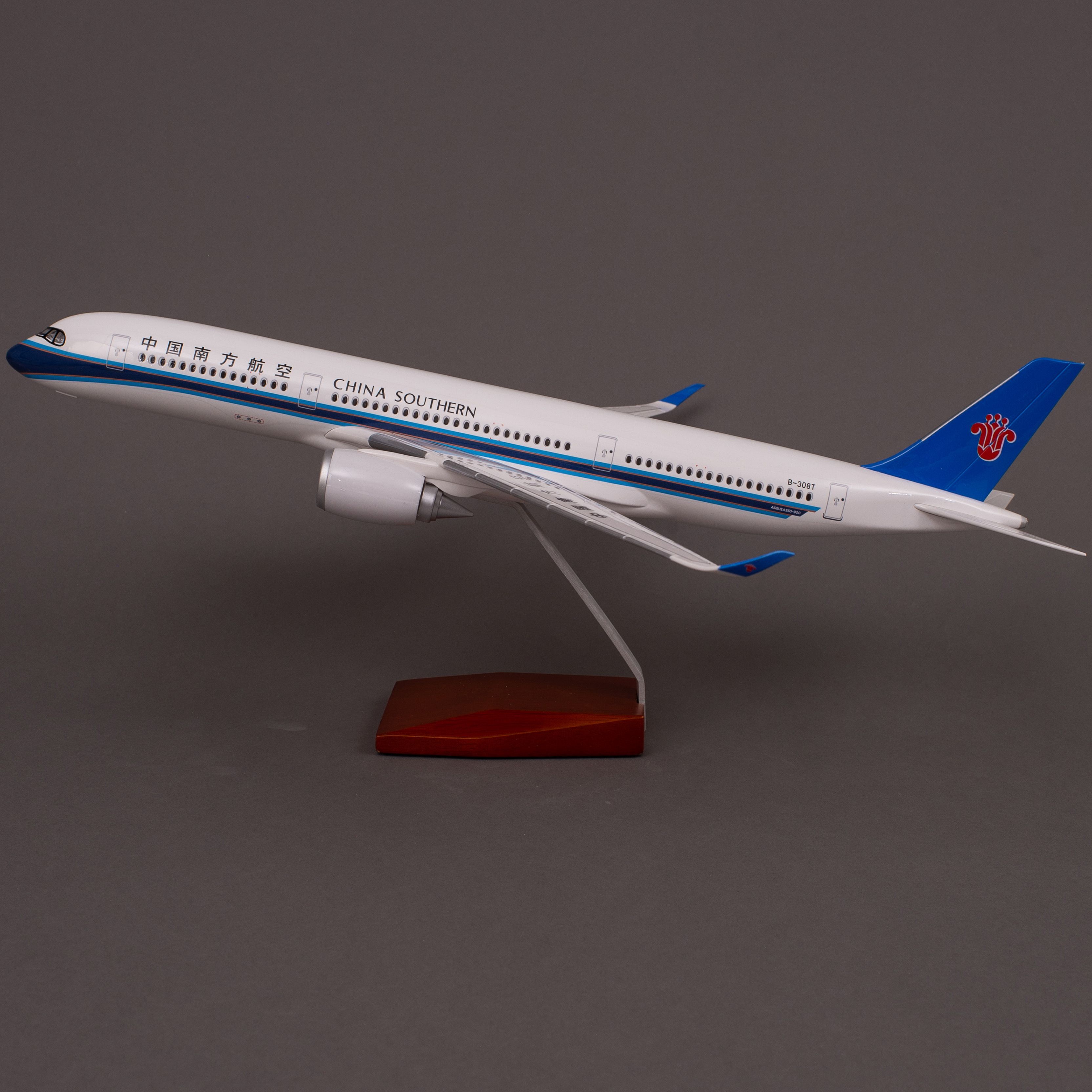 飞机模型（47CM中国南方航空A350飞机模型）ABS合成塑脂飞机模型 仿真 飞机模型 工程树脂 模型 金属飞机模型