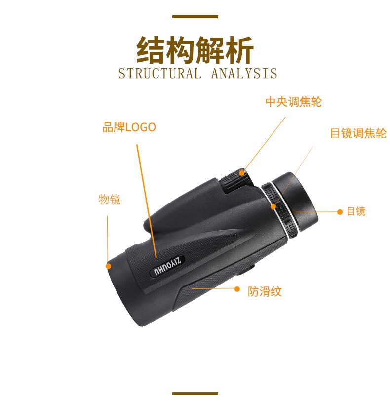 ZIYOUHU handheld monocular 50x60 portable high-magnification high-definition low-light night vision camera can be connected to a mobile phone for taking photos detail image 4