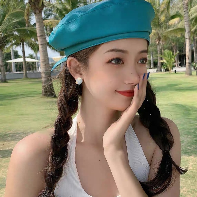 8 Hours Time Difference ~ Lovely Sweet Spring Summer Star Moon Asymmetrical Earrings Cure Blue Love Earrings New Earrings Specification drawing