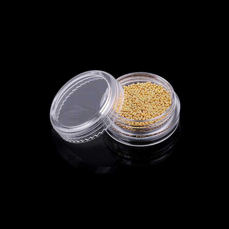 Nail art small steel ball accessories mixed with golden caviar alloy metal factory direct sales details Picture