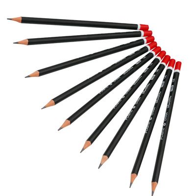 HB triangular rod black dip pencils 12-piece set, safe, lead-free and non-toxic for primary school students, available for customization from a manufacturer Specification image