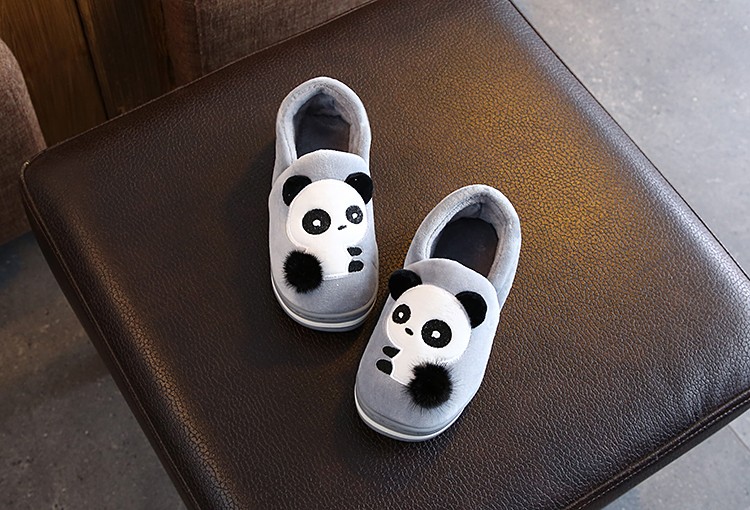 Children's Cotton Slippers Girl Cartoon Cute Autumn And Winter Fluffy Slippers Boy Non-Slip Home Indoor Family Slippers undefined