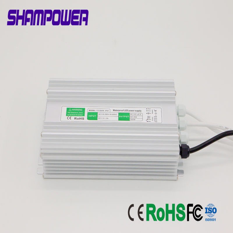 LED灯专用户外防水 DC 12V300W 小的 LED开关电源 安防/适配器电源详情图4