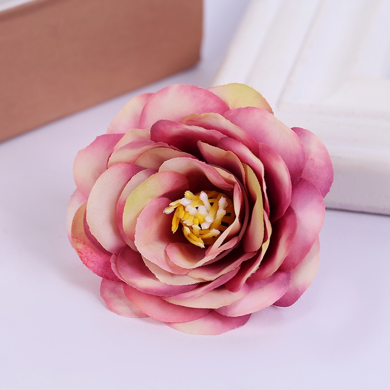 Mixed purple peony flowers