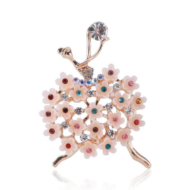 Manufacturers direct sales of foreign trade hot little girl brooch clothes accessories