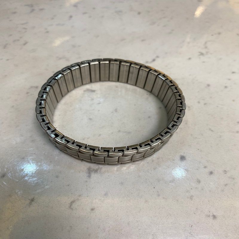 12mm磨砂配两条光细边手镯