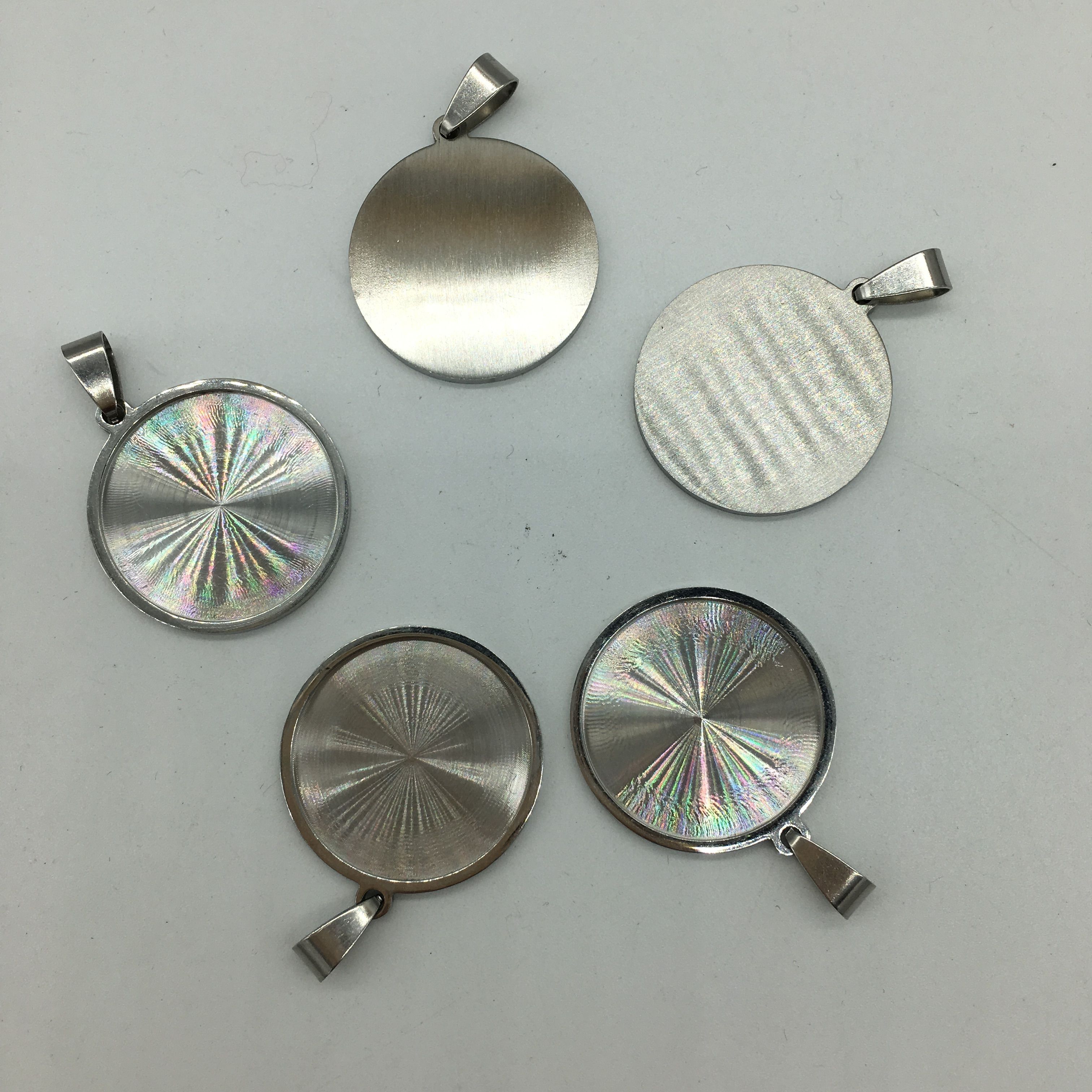 Stainless steel base glass patch necklace, a popular DIY product, factory direct sales, irresistibly charming Item Picture