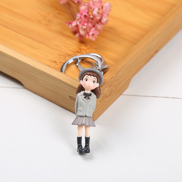 Resin Doll Key Chain Network Popular Diy Factory Direct Sales Invincible Charming Item Picture