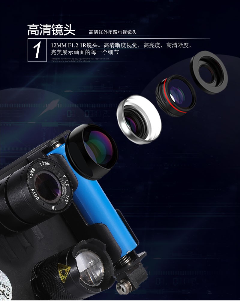 ZIYOUHU大屏数码夜视仪TM-005高清大屏激光红外套瞄夜视仪可DIY detail image 3