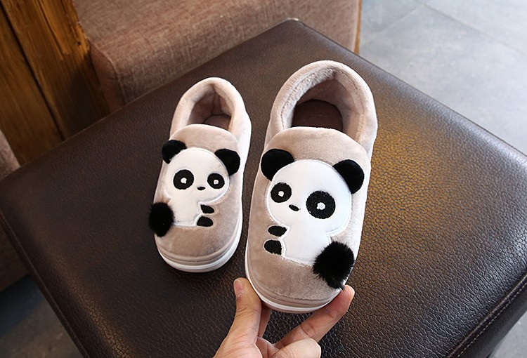 Children's Cotton Slippers Girl Cartoon Cute Autumn And Winter Fluffy Slippers Boy Non-Slip Home Indoor Family Slippers undefined