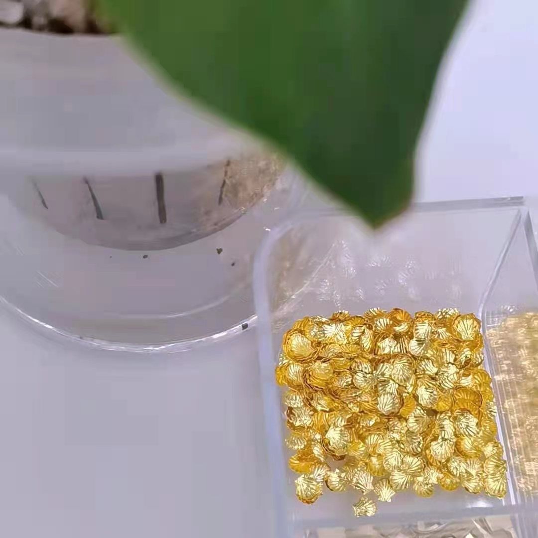 4.5X4.5 mini shell nail art accessory metal patches are a hit online Specification drawing