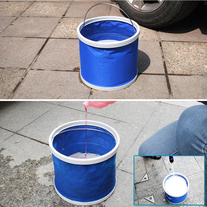 9L盒装折叠水桶 便携式车用多用途伸缩水桶洗车水桶清洁钓鱼水桶产品图