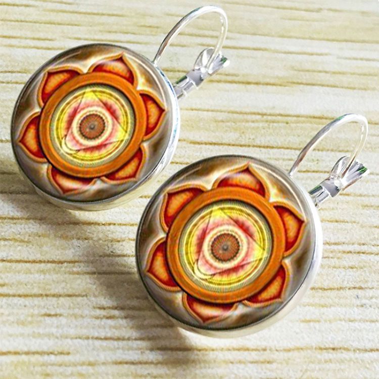 Pendientes de parche de vidrio influencers estilo explosivo DIY venta directa de fábrica invencible y encantador Item Picture
