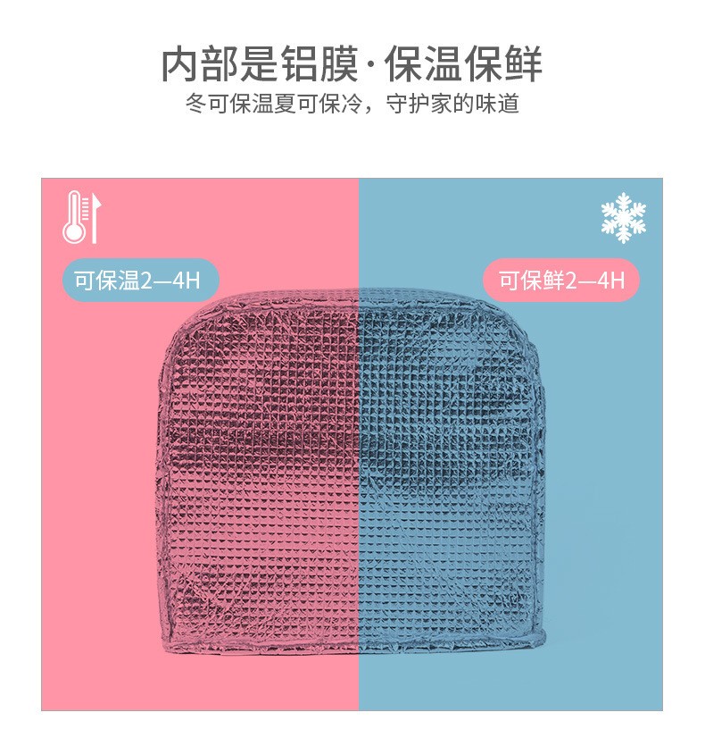 手提便当包厂家直销野餐保温袋牛津布上班午餐饭盒袋手拎学生冰包4详情图5