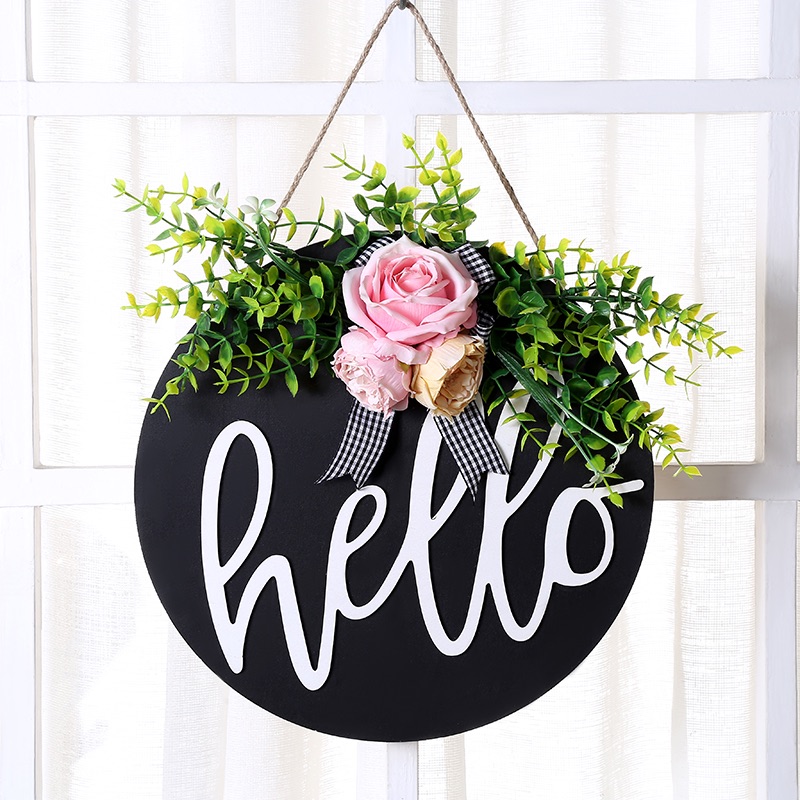 Simulated Flower and Wood Sign Model 2