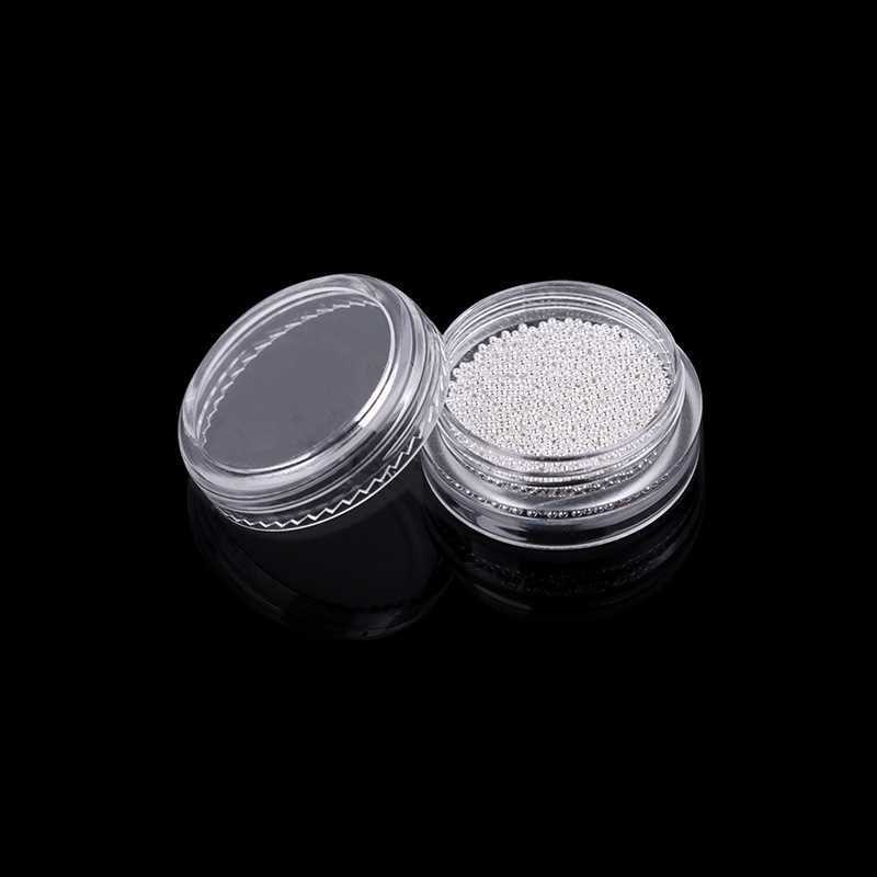 Nail art small steel ball accessories mixed with milky white caviar alloy metal factory direct sales full figure