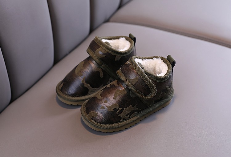 Children's Camo Snow Boots Boys And Girls Big Children Handsome Snow Boots undefined