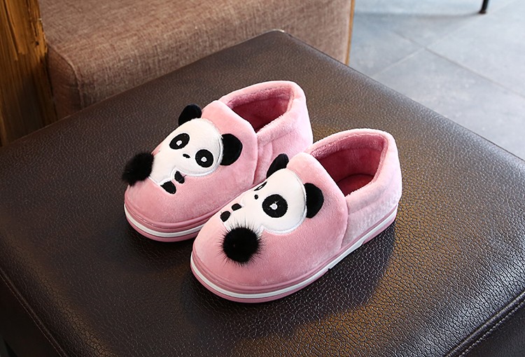 Children's Cotton Slippers Girl Cartoon Cute Autumn And Winter Fluffy Slippers Boy Non-Slip Home Indoor Family Slippers undefined