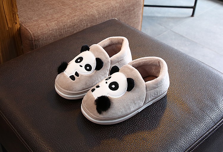 Children's Cotton Slippers Girl Cartoon Cute Autumn And Winter Fluffy Slippers Boy Non-Slip Home Indoor Family Slippers undefined