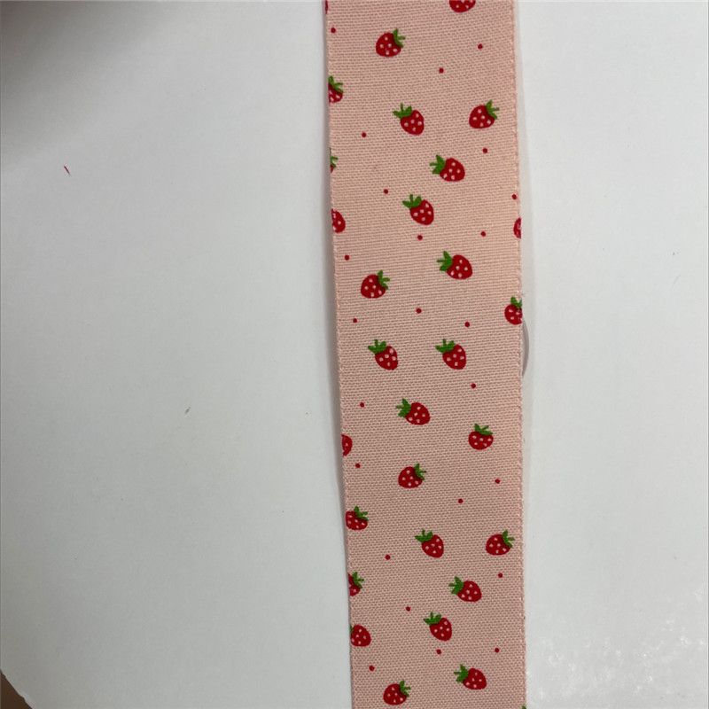 鼎诚织带 2.5公分草莓织带饰品头饰配件细节图