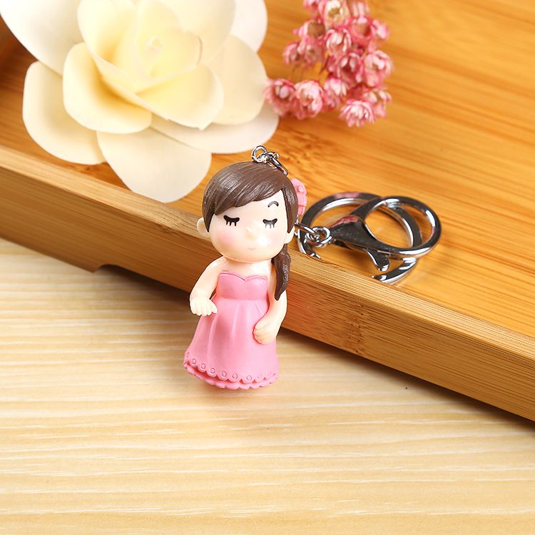Resin Doll Key Chain Network Popular Diy Factory Direct Sales Invincible Charming Specification drawing