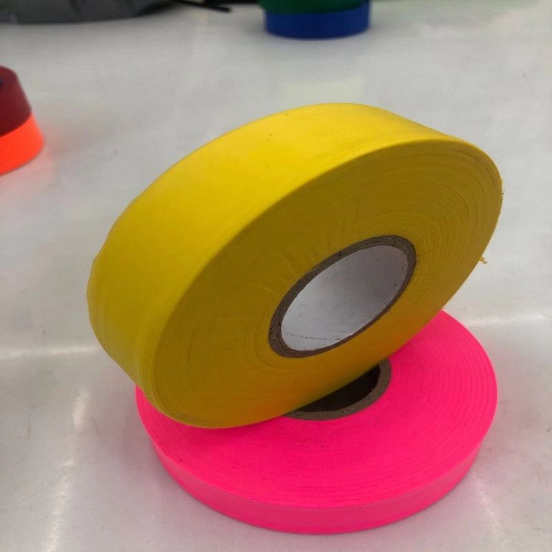 Mapping Mark With Yellow, Pvc Mark Tape, Pvc Flagging Tape