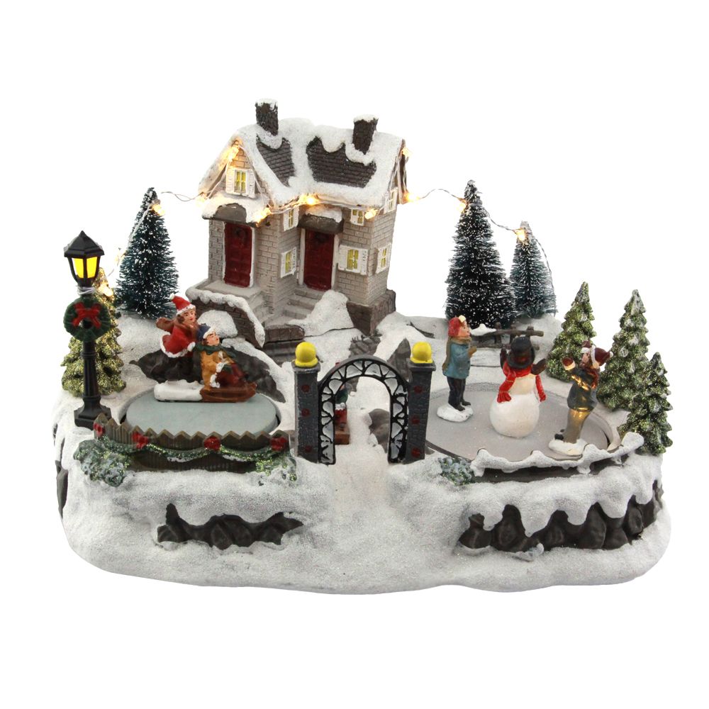 大号LED彩色树脂圣诞装饰摆件