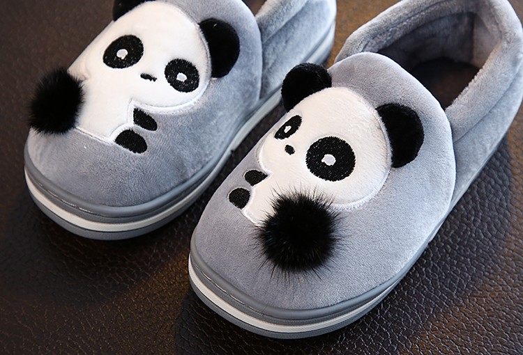 Children's Cotton Slippers Girl Cartoon Cute Autumn And Winter Fluffy Slippers Boy Non-Slip Home Indoor Family Slippers undefined