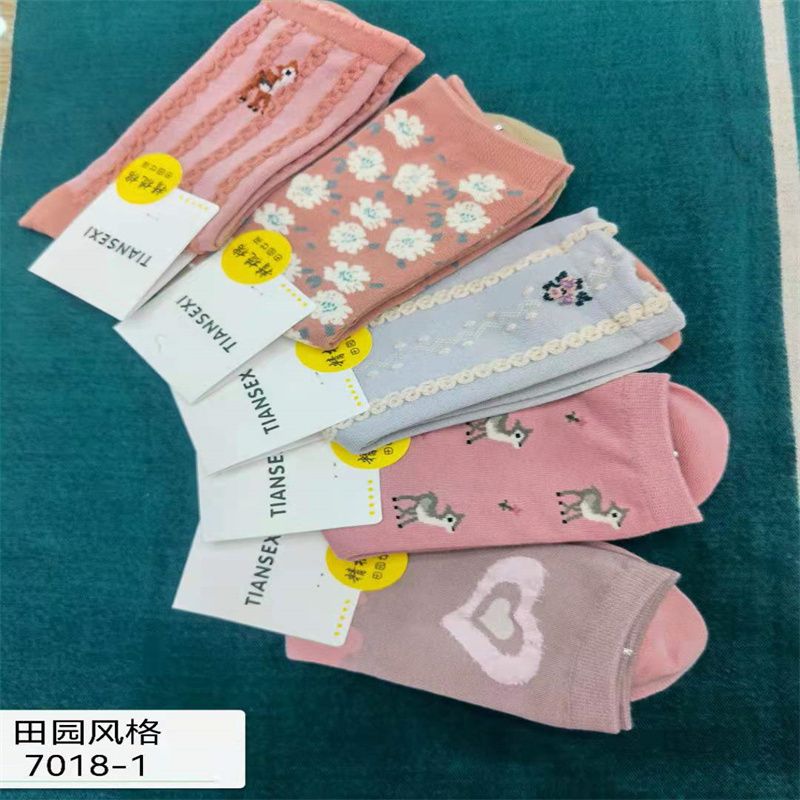 步都旺爱滴嗒凤伊美针织棉袜运动袜厂家直销爆款热卖款07223157