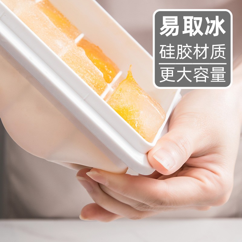 冰格模具制冰盒网红辅食家用冰块盒冰冻盒子自制硅胶冰格模具详情图2