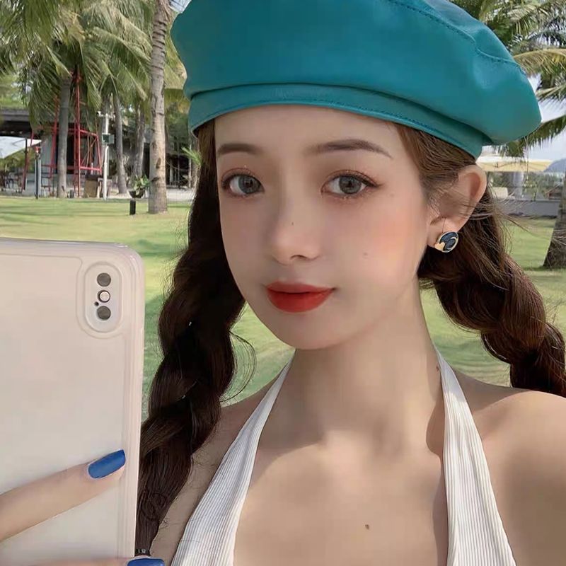 8 Hours Time Difference ~ Lovely Sweet Spring Summer Star Moon Asymmetrical Earrings Cure Blue Love Earrings New Earrings Specification drawing