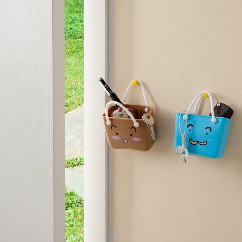 水槽沥水卡通收纳挂袋 多用收纳篮海绵沥水架详情图5