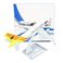 厂家直销锌合金工艺品航空飞机模型摆件居家装饰工艺品波音空客A320菲律宾宿务航空白底实物图