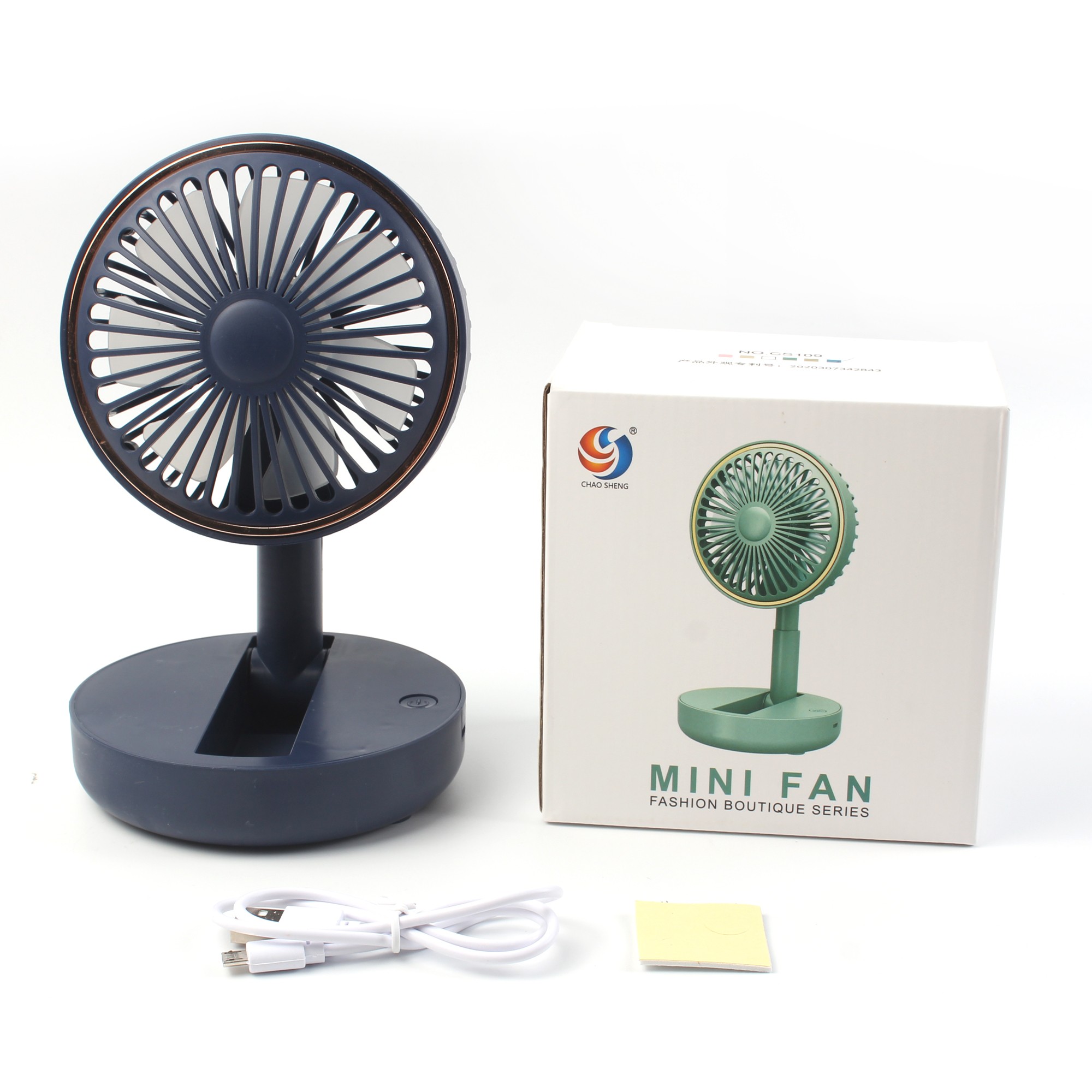 新款伸缩折叠风扇学生宿舍床上桌面家用迷你USB小电风扇详情图3