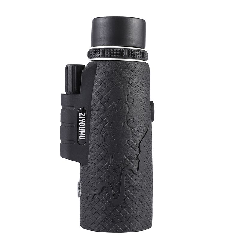ZIYOUHU high-power monocular 60x60 high-definition green film telescope, low-light night vision with compass for outdoor use details Picture